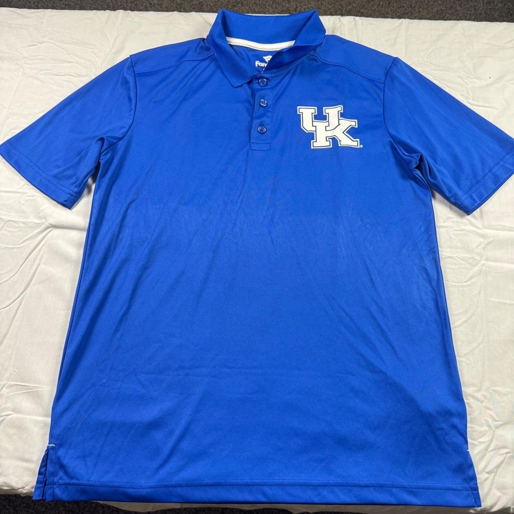 Fanatics Kentucky Wildcats Royal Blue Polo Shirt Mens M M M UK Logo